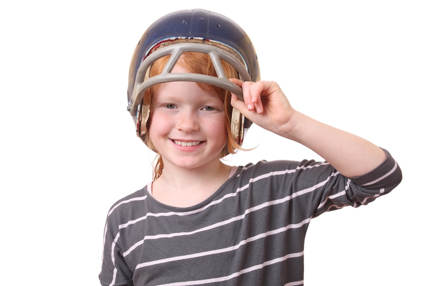 youth football player who needs a mouthguard